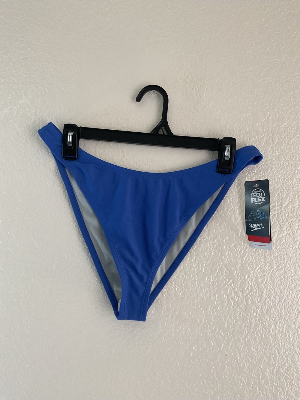 Speedo Scoop Mid-Rise Bikini Bottom Dazzling Blue Pro Eco Flex Swimwear